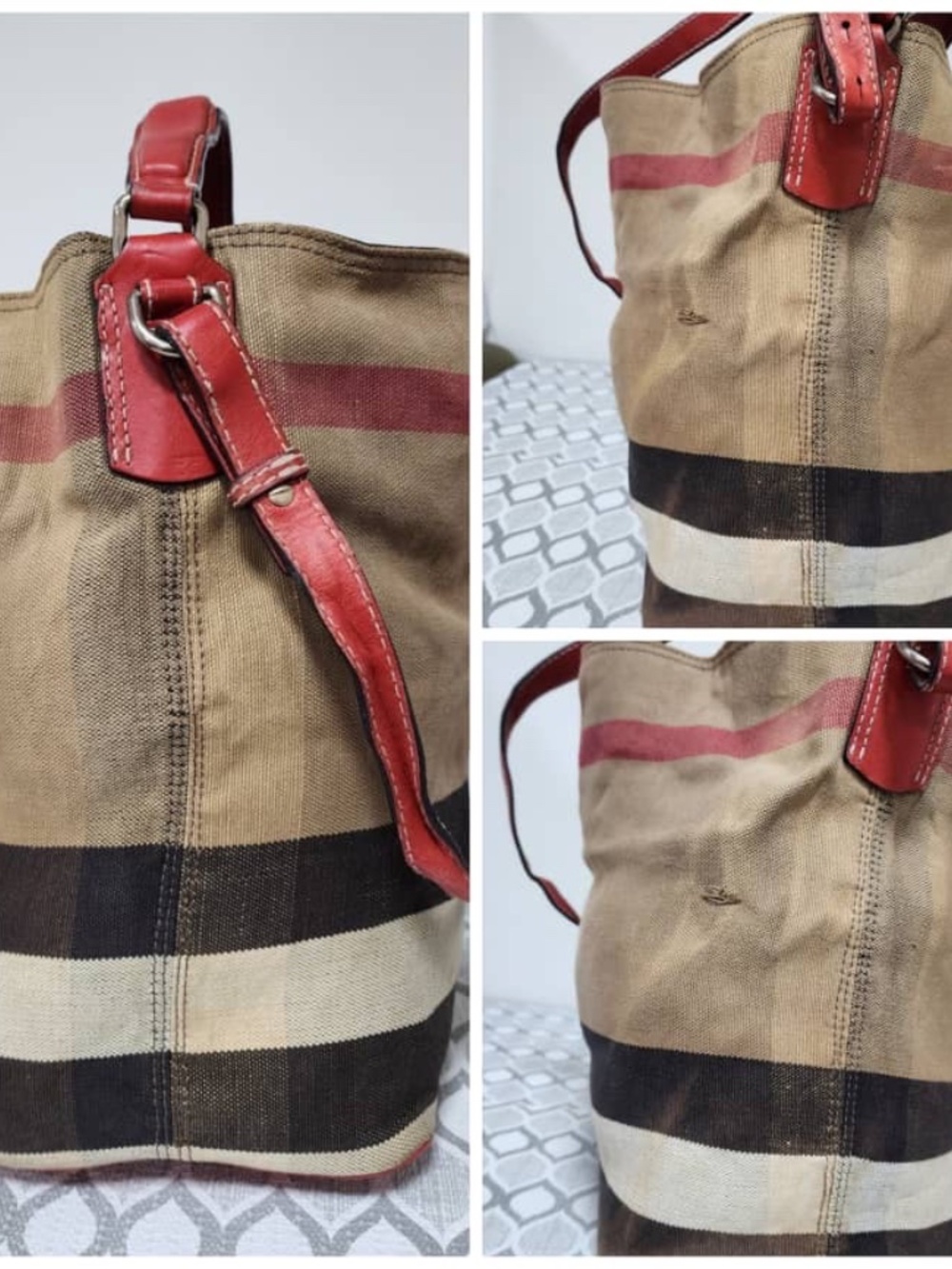 Authentic Burberry Exploded Check Ashby Medium Shoulder Bag Multicolor - Picture 9 of 14